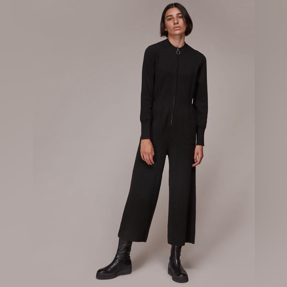 Whistles knit zip jumpsuit